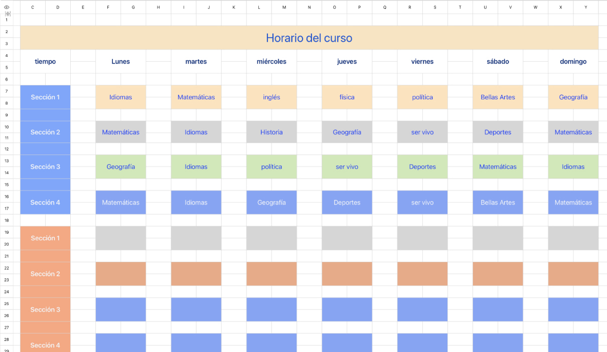 Horario 7
